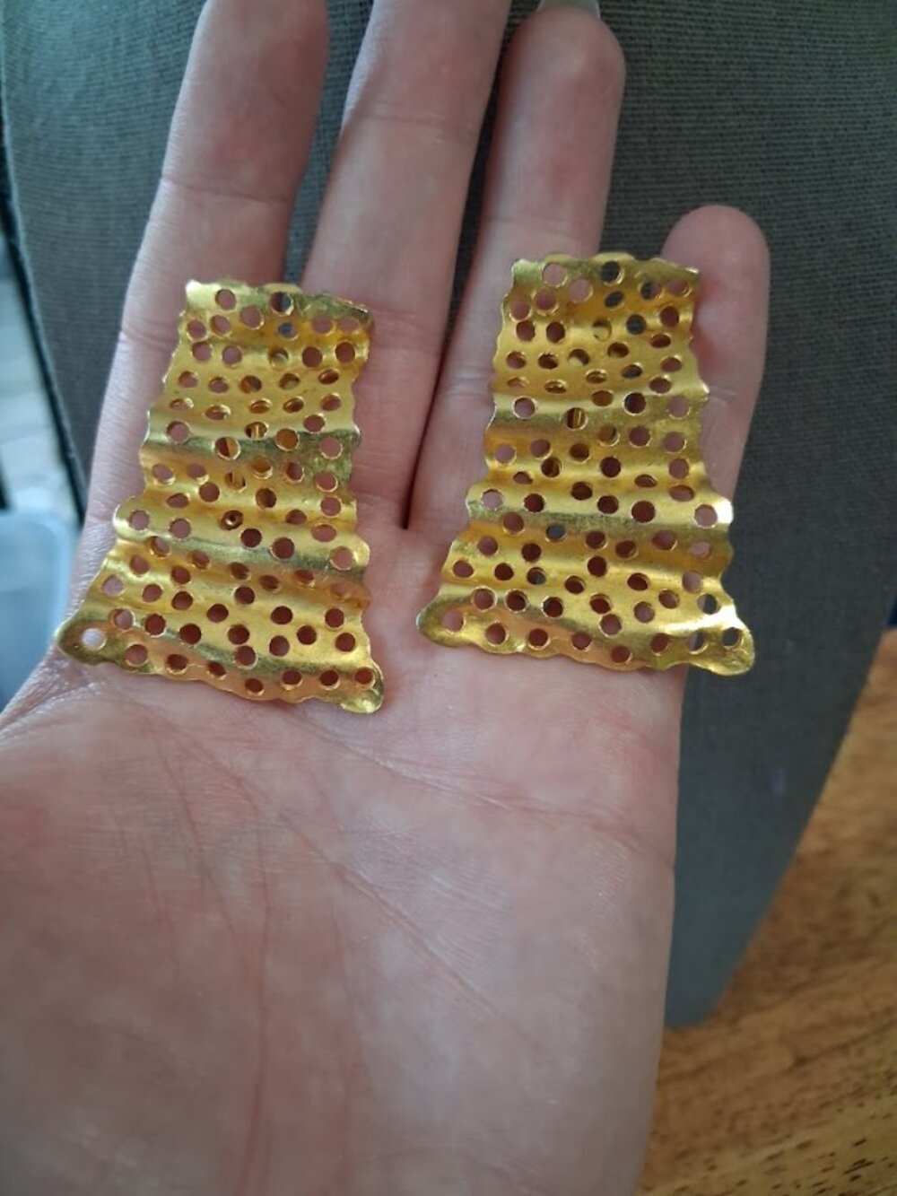 Vintage clip on earrings